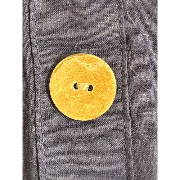 Retro Floral Eyelet Skirt Blue L Tiered Lace Boho Western Indie Folk Classic 80s - Picture 4 of 10